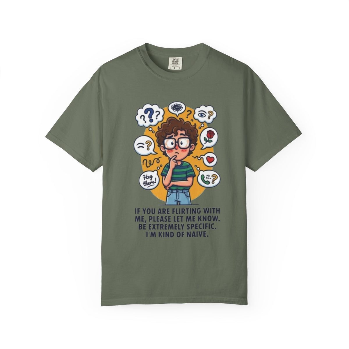 Color: Moss | Flirting Unisex Garment-Dyed Tee