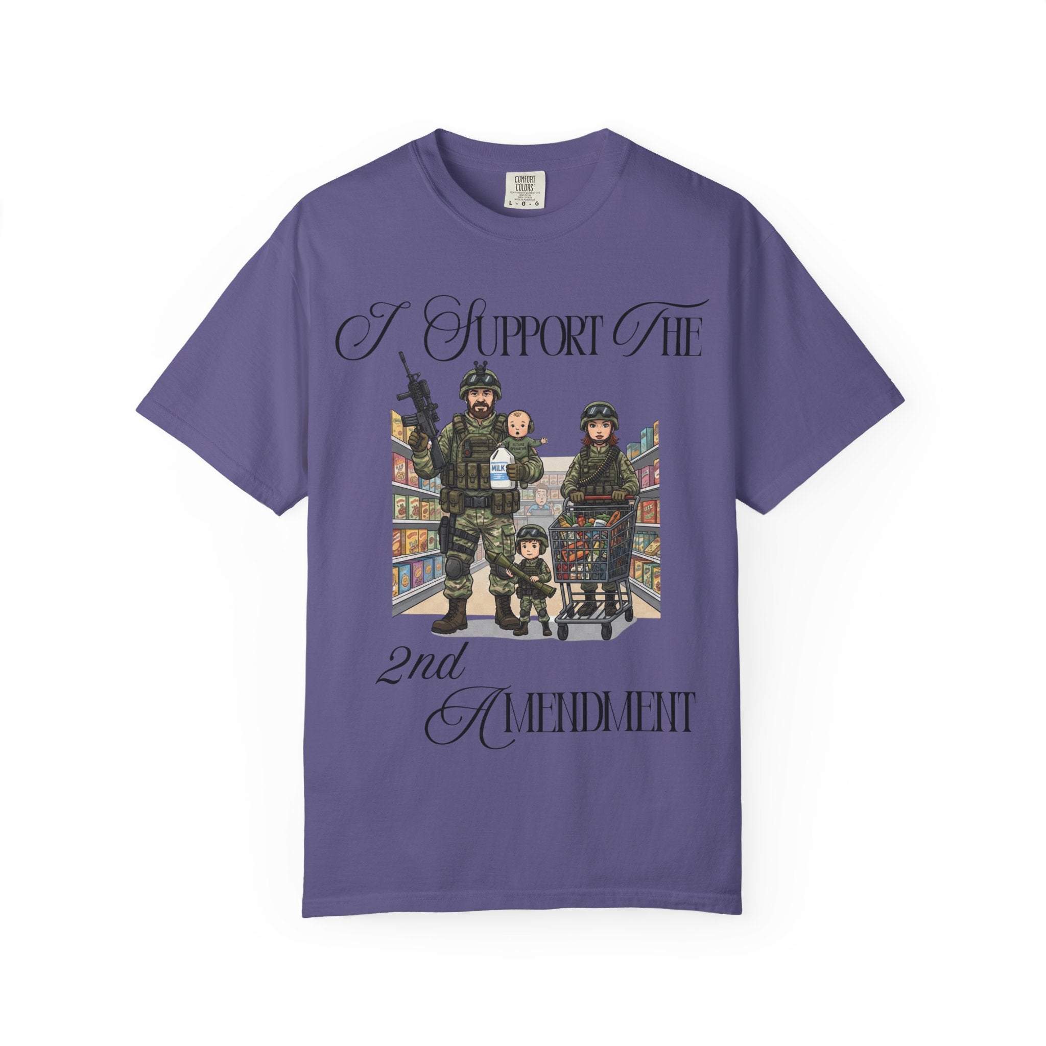 "actical Grocery Run" Unisex Garment-Dyed T-shirt
