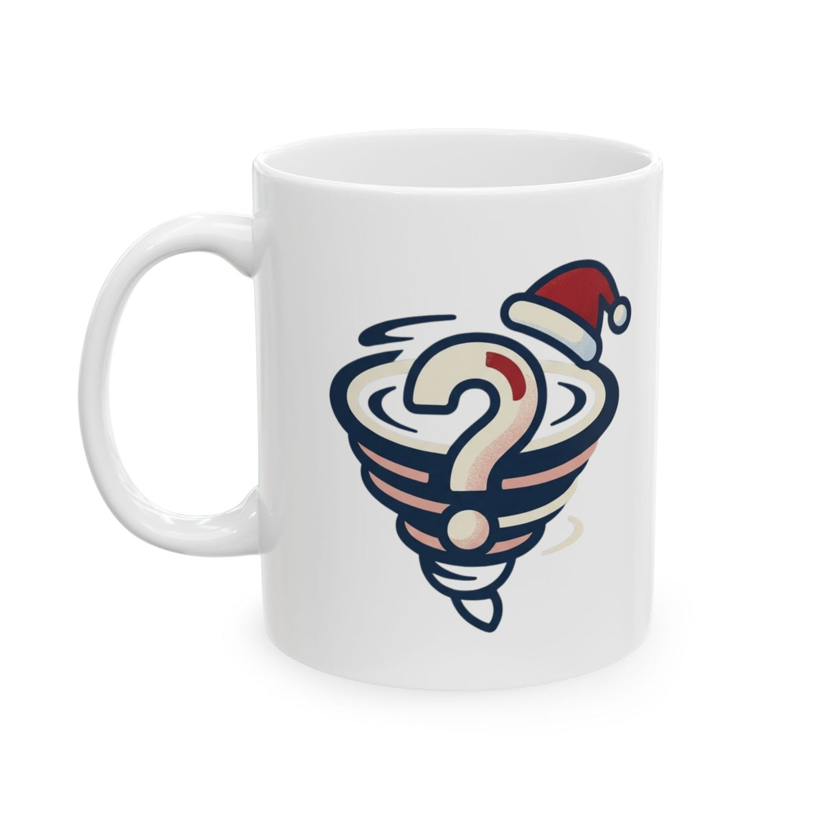 "Mystery On 34th Street" White Ceramic Mug — Graphic