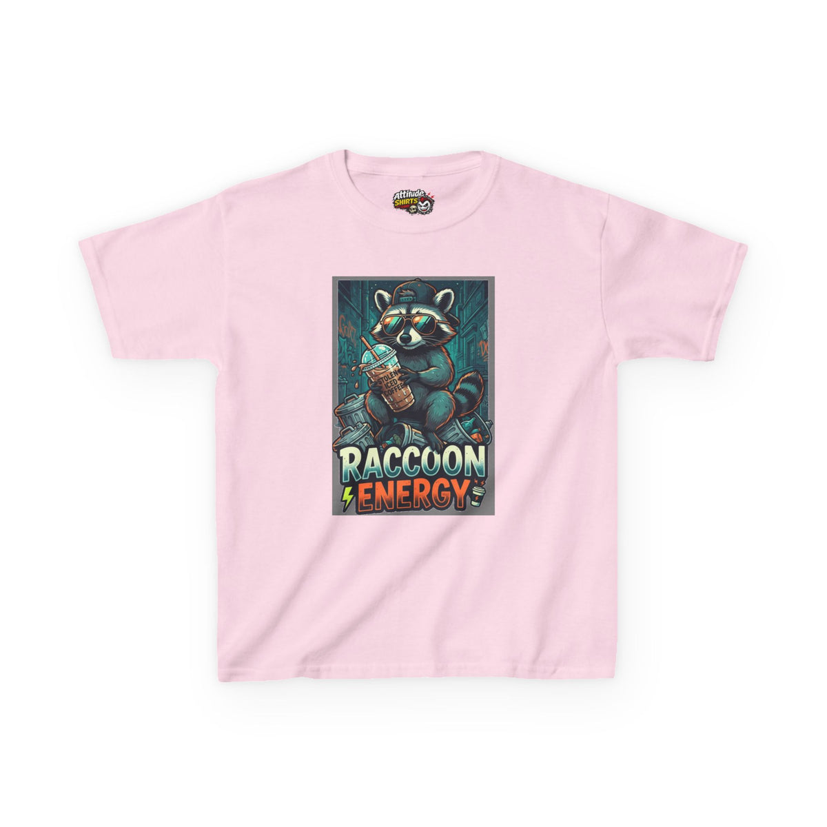 "Raccoon Energy" Kids Tee