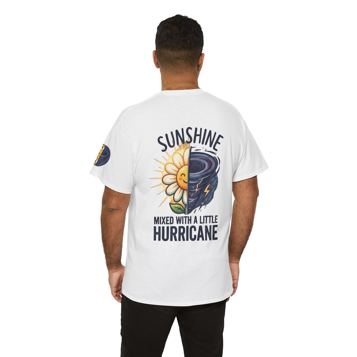 Color: White | Sunshine Mixed With A Little Hurricane Premium Graphic Tee