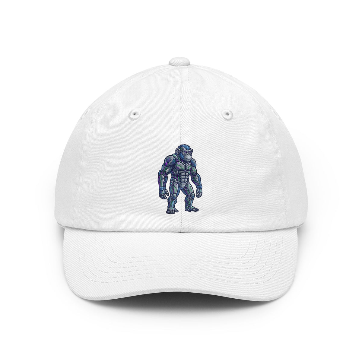 Color: White | Cyber Chimp Dad Hat