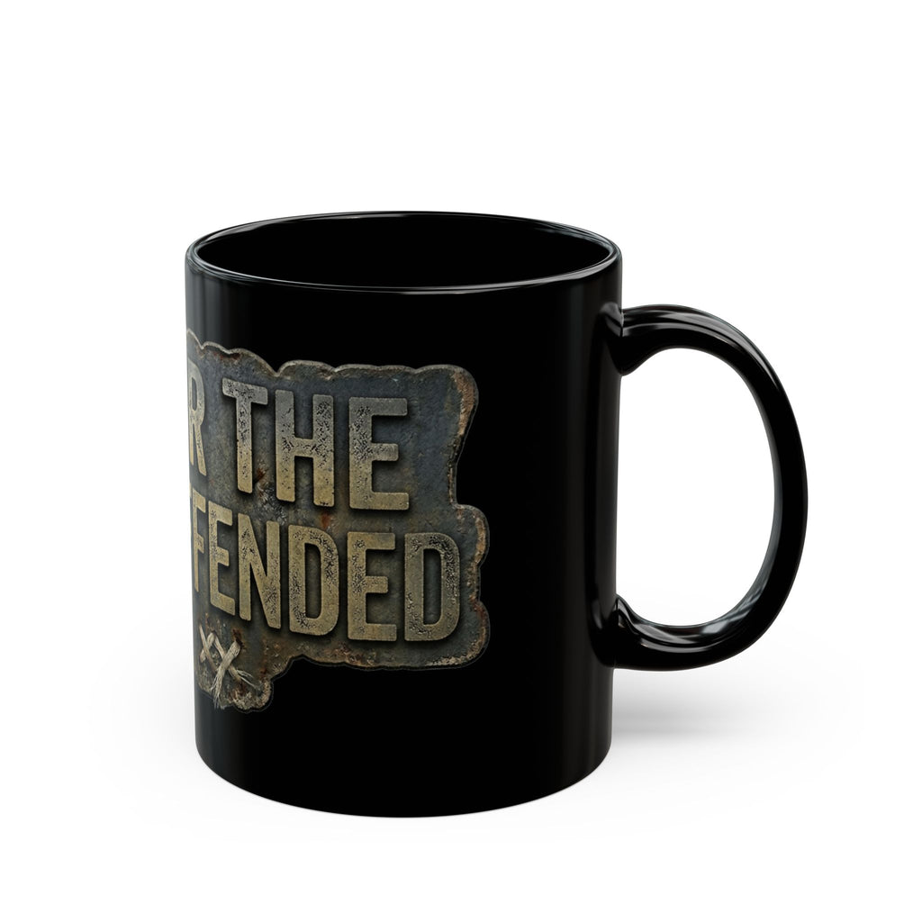 "Not for the Easily Offended" Black Ceramic Mug