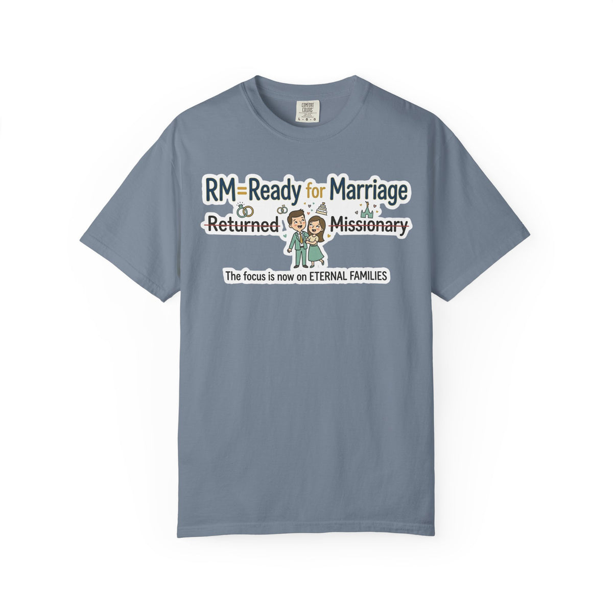 Color: Blue Jean | RM: Ready for Marriage (Probably Not) | Garment-Dyed Tee — AttitudeShirts