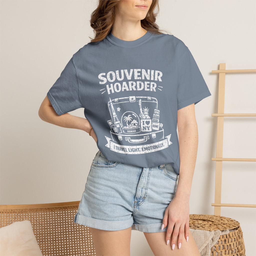 "Souvenir Hoarder" Unisex Garment-Dyed T-shirt