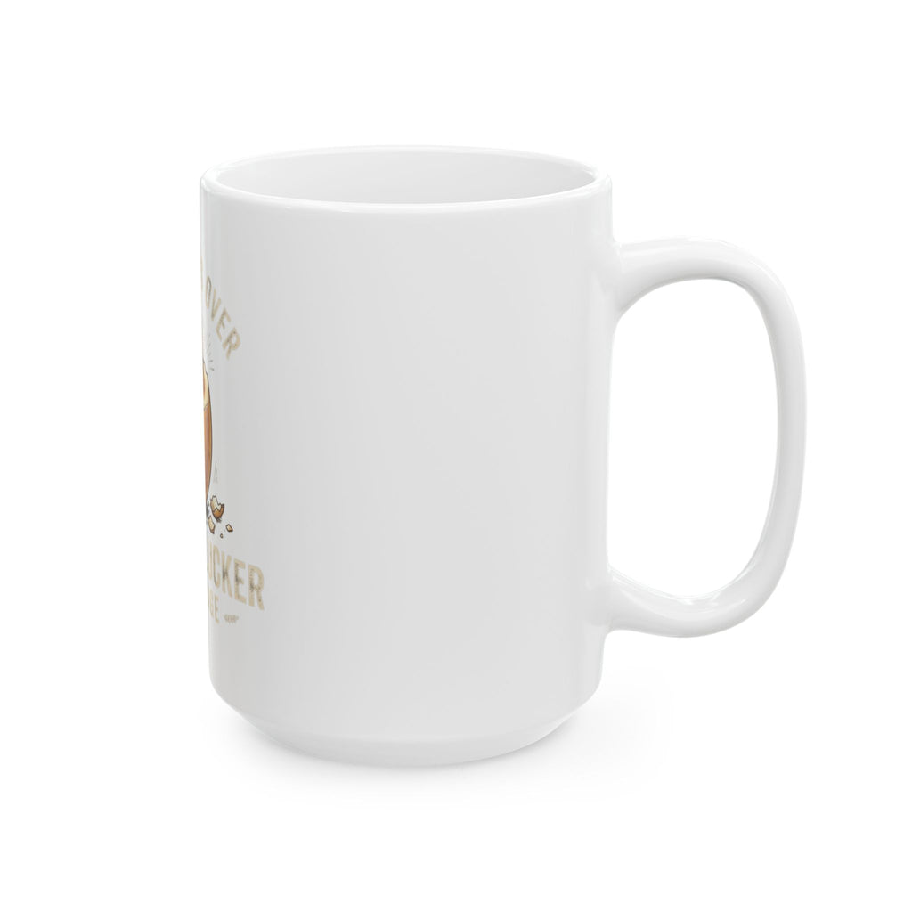 "The Wait is Over" White Ceramic Mug