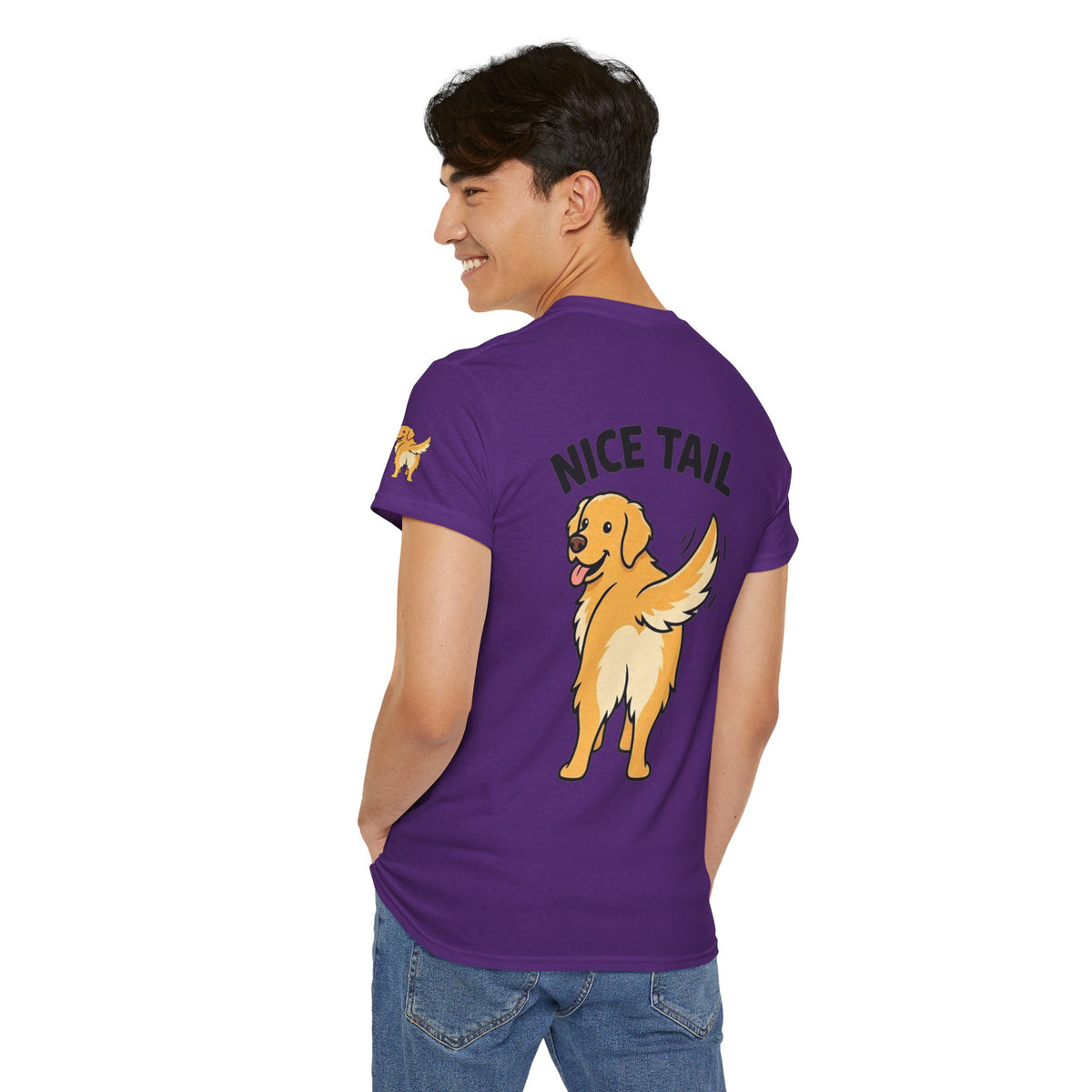 Color: Purple | Nice Tail Premium Graphic Tee