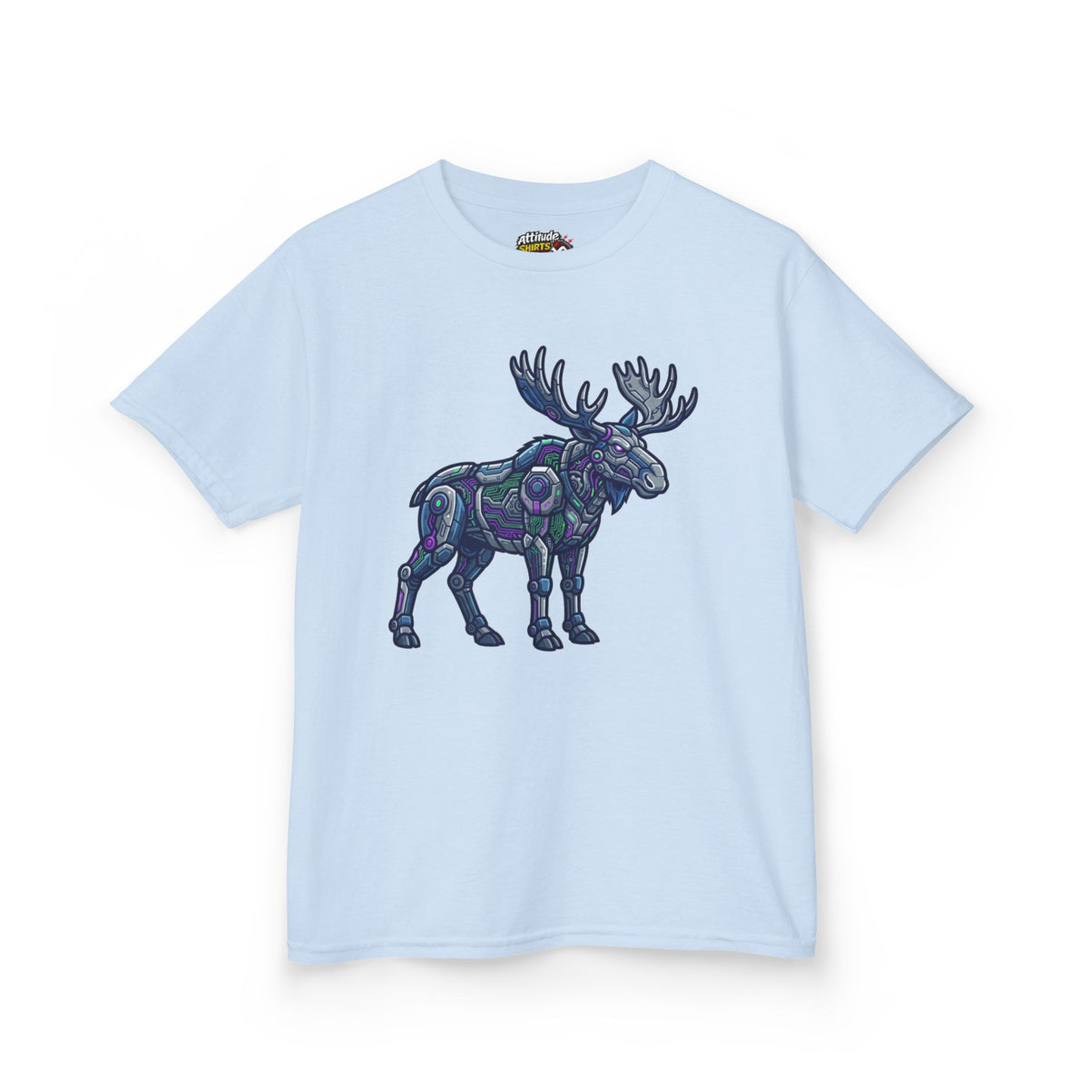 Color: Light Blue | Cyber Moose Kids Tee
