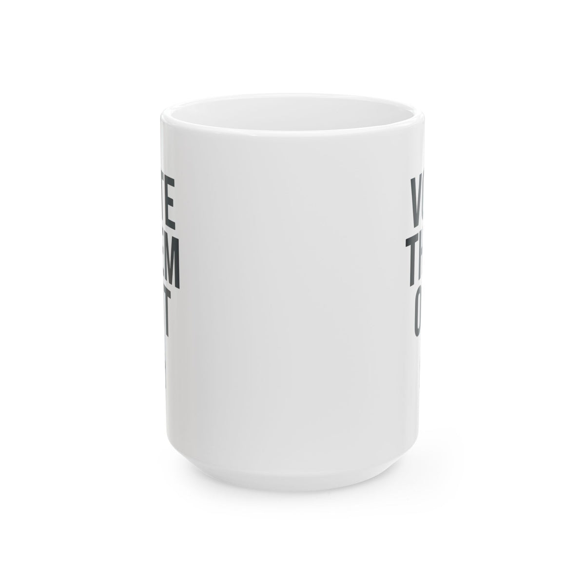 "Protest Series - Follow The Money" White Ceramic Mug — Graphic