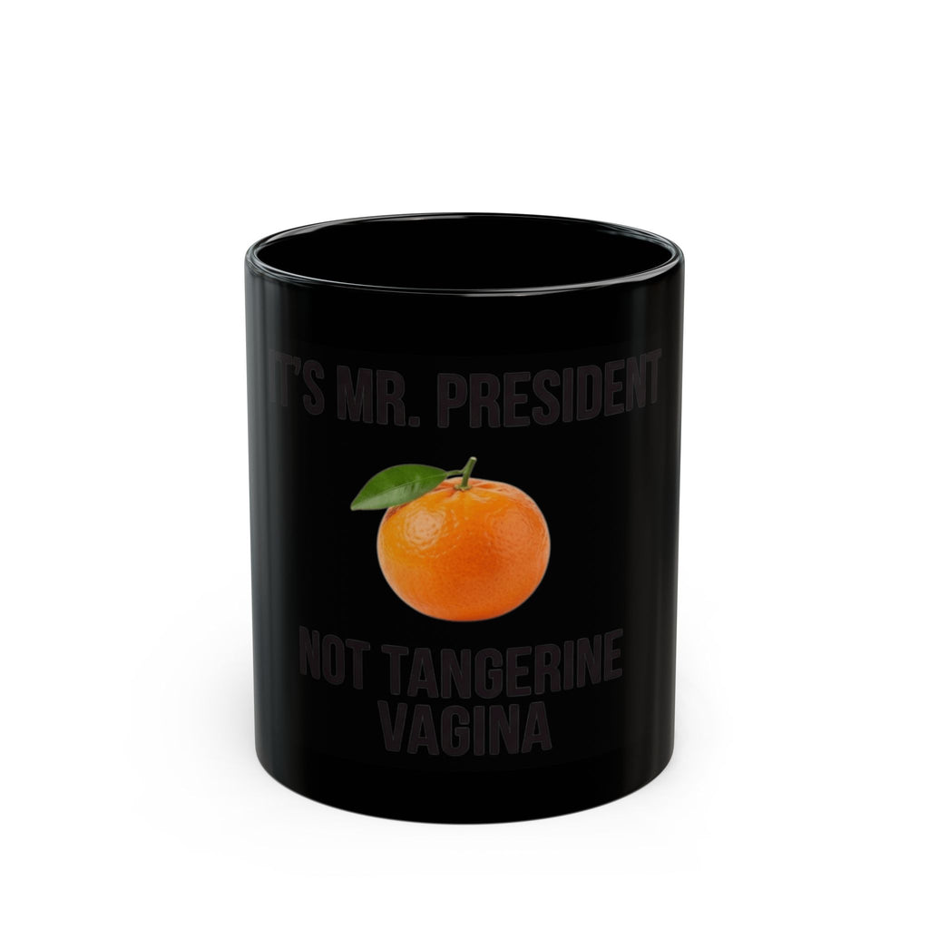 "Tangerine Vagina" Black Ceramic Mug