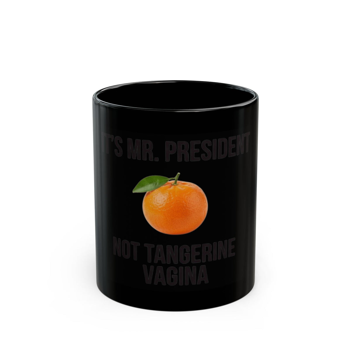 "Tangerine Vagina" Black Ceramic Mug
