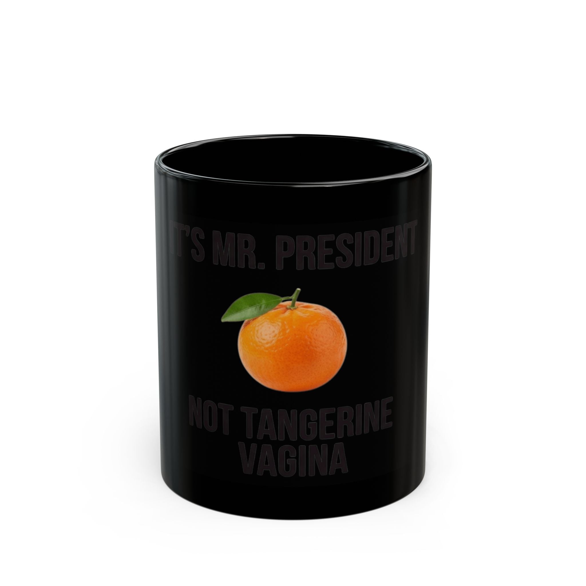 "Tangerine Vagina" Black Ceramic Mug