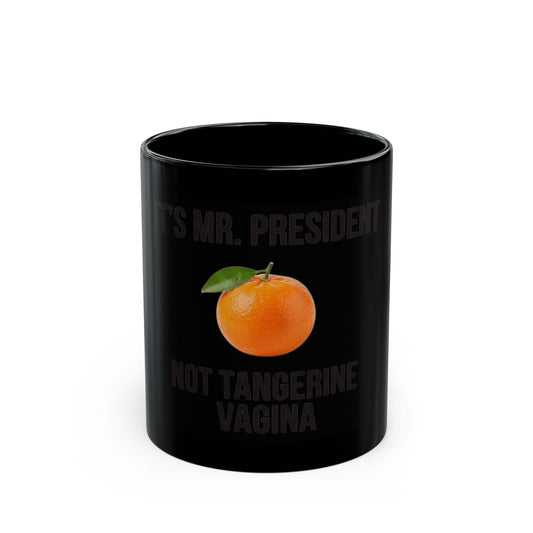 "Tangerine Vagina" Black Ceramic Mug