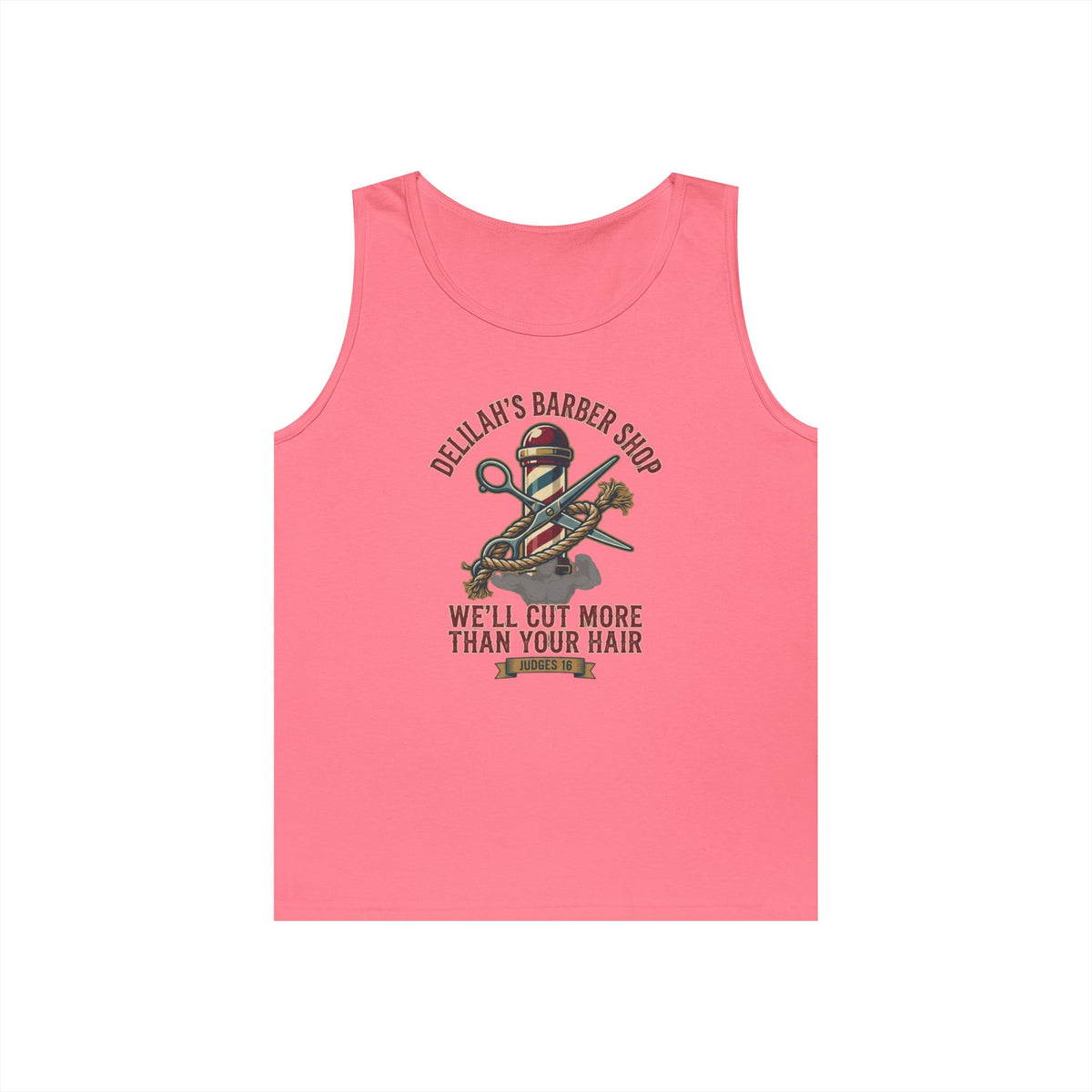 "Good Book Series Delilah's Barber Shop" Tank Top