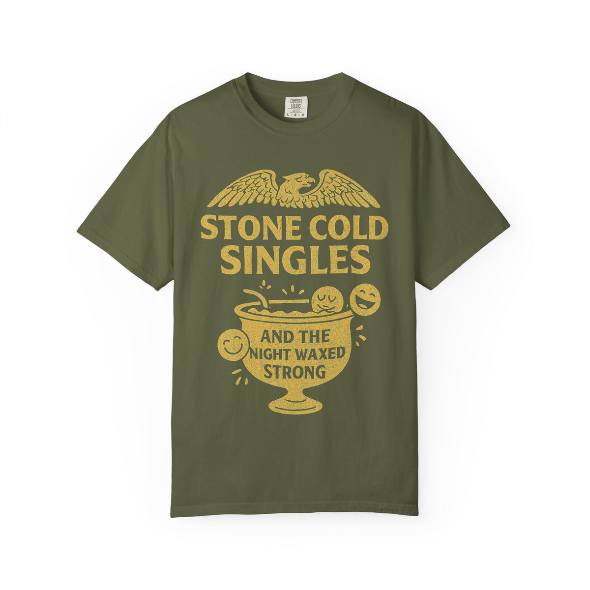 Color: Hemp | Stone Cold Singles Unisex Garment-Dyed T-shirt