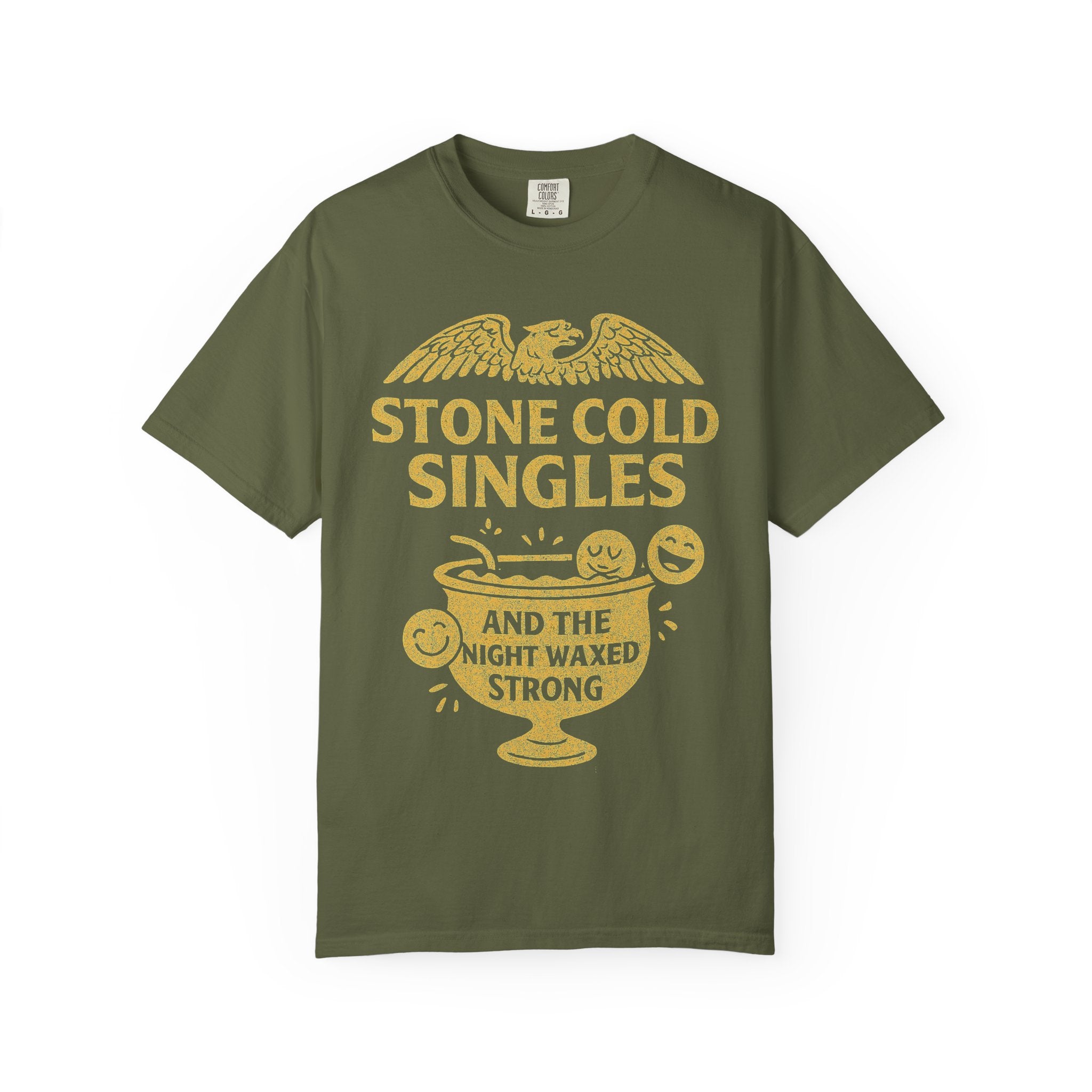 "Stone Cold Singles" Unisex Garment-Dyed T-shirt