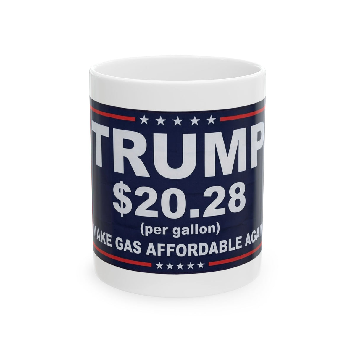 "Trump $20.28" White Ceramic Mug