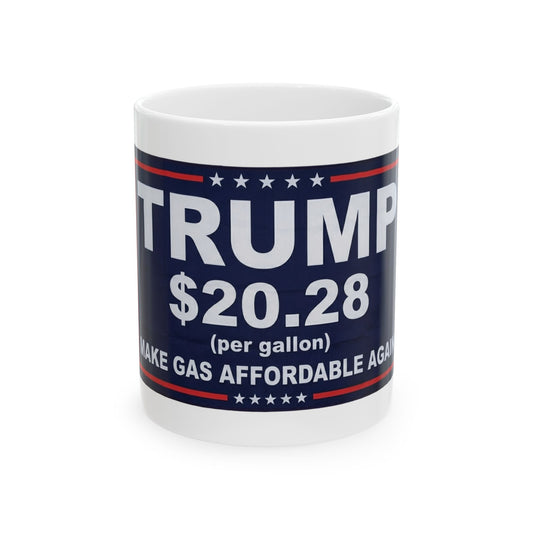 "Trump $20.28" White Ceramic Mug