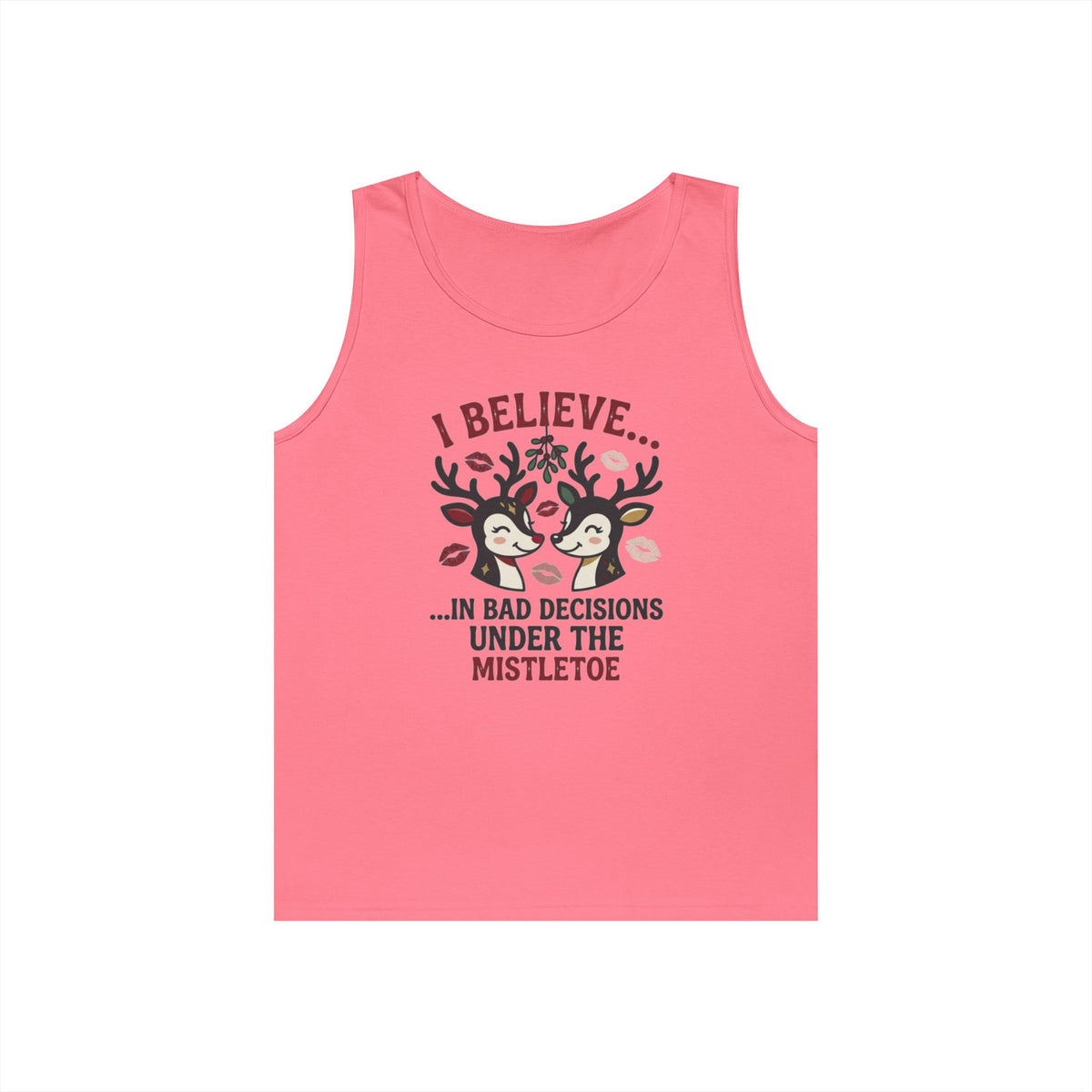 "Bad Decisions Under the Mistletoe" Tank Top