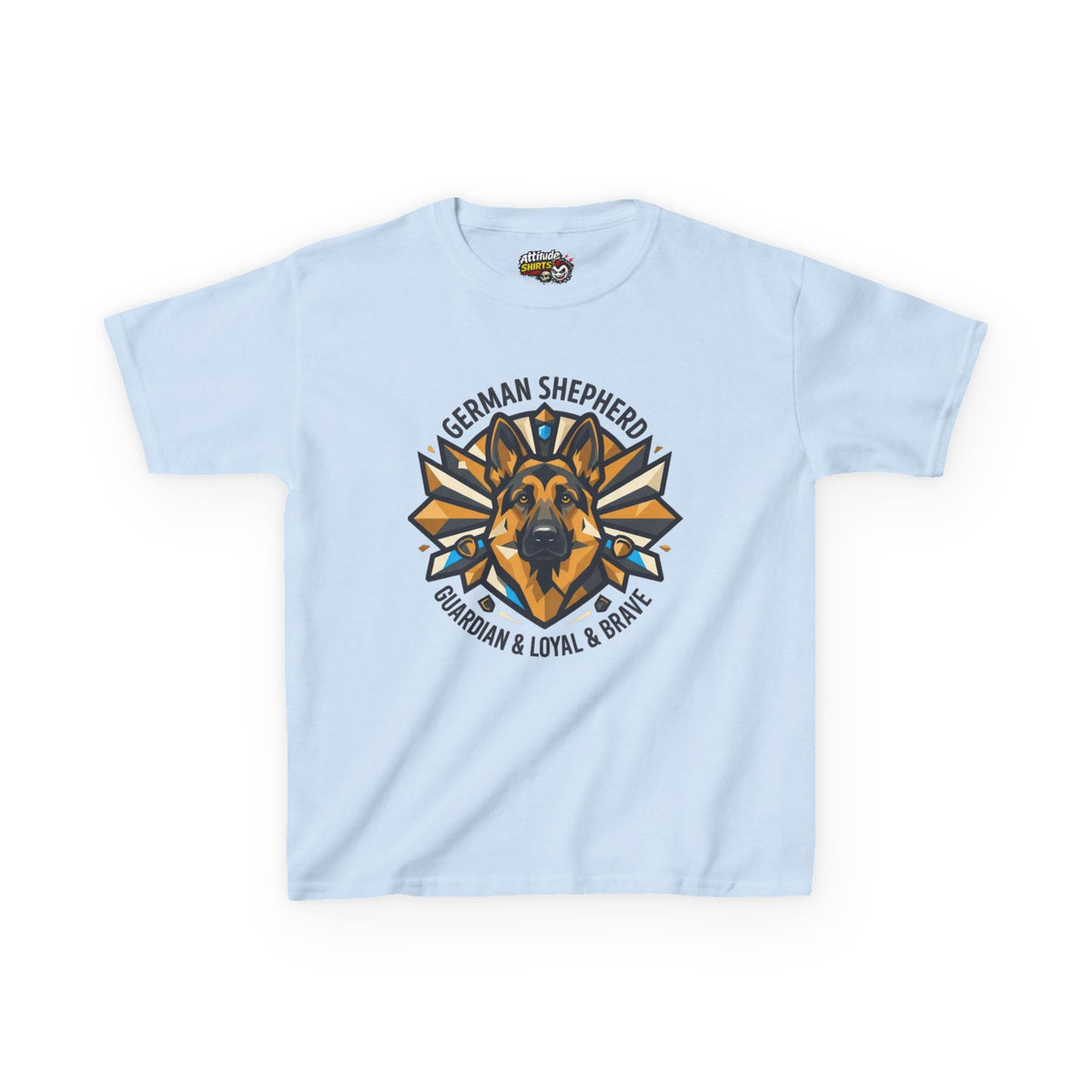 "German Shepherd Guardian Loyal Brave" Kids Tee