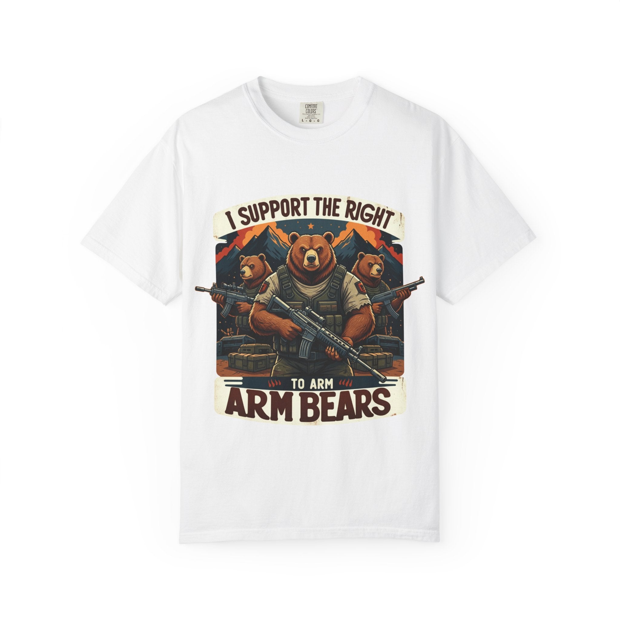 "The Right to Arm Bears (Mountain Division)" Unisex Garment-Dyed T-shirt