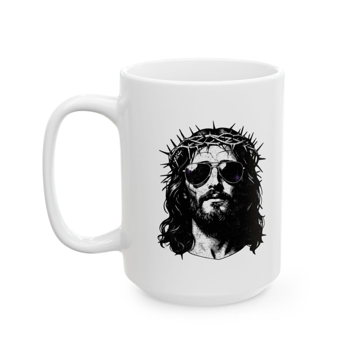 "Good Book Series - Son of A Virgin" White Ceramic Mug — Graphic