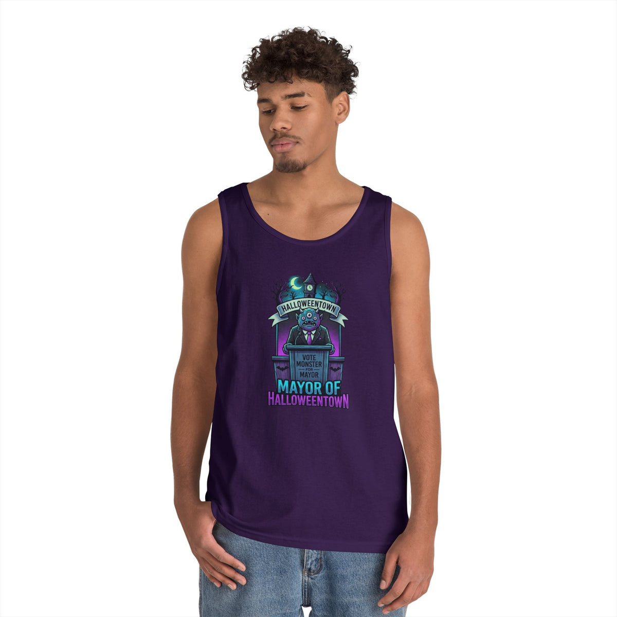 Color: Purple | Mayor Of Halloweentown Tank Top