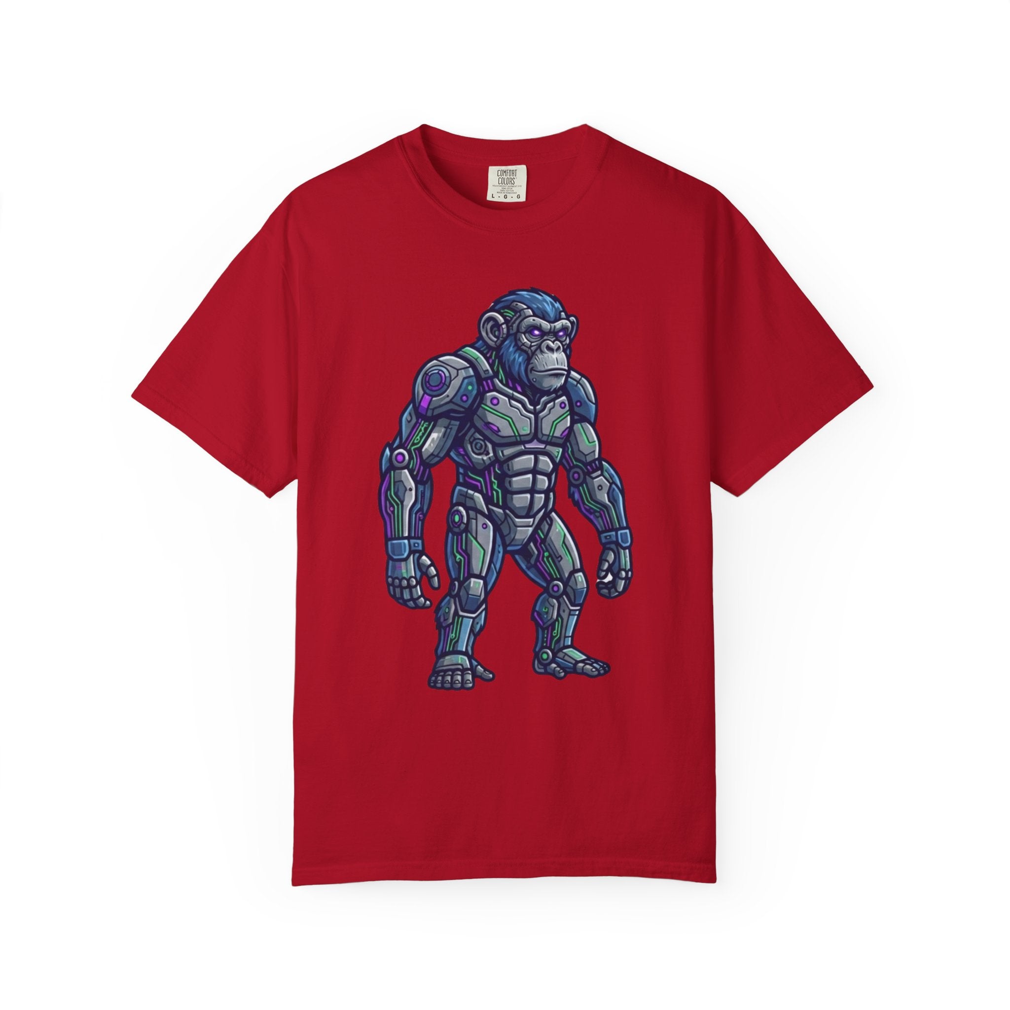"Cyber Chimp" Unisex Garment-Dyed Tee