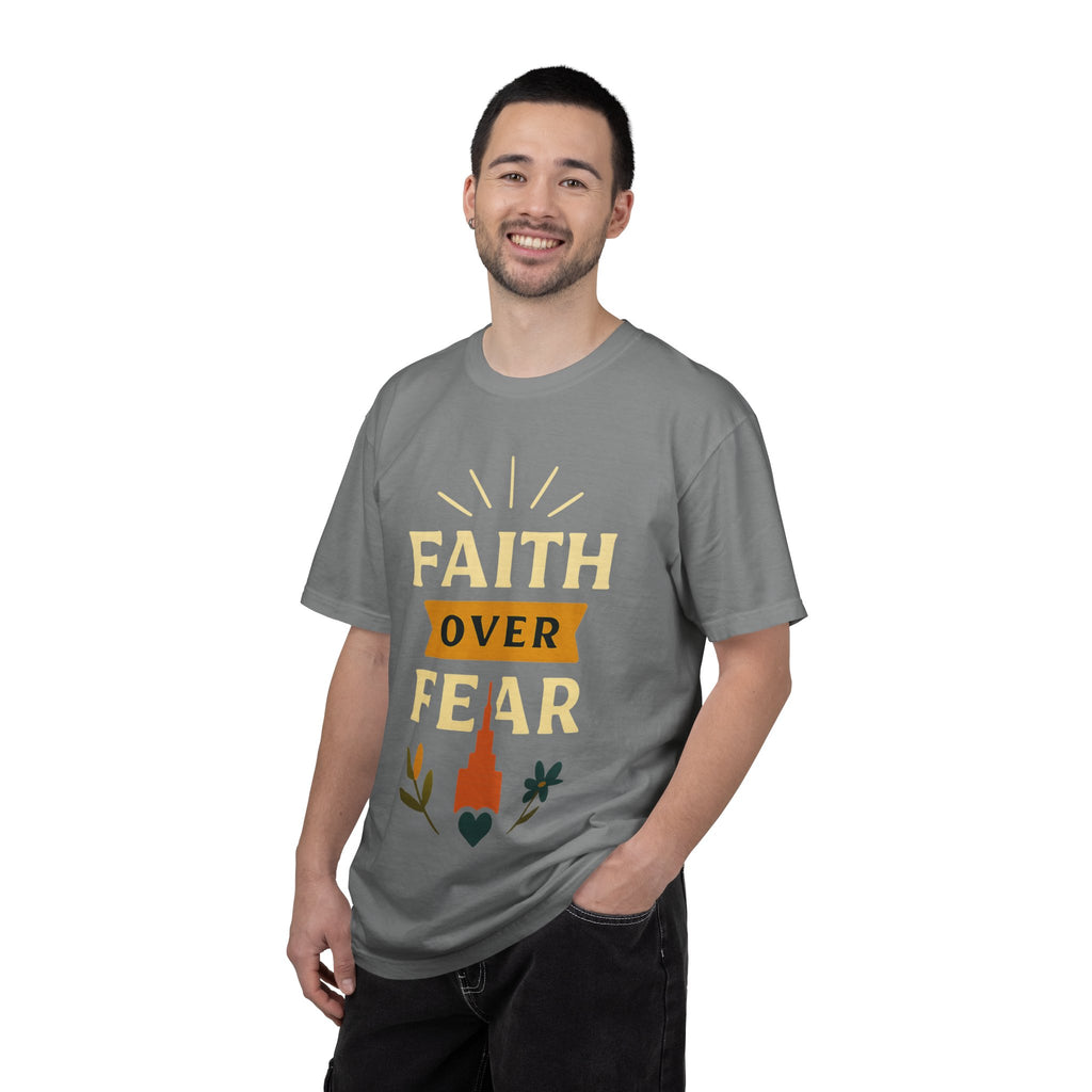 "Faith Over Fear" Unisex Garment-Dyed T-shirt