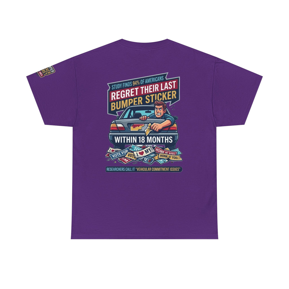 "Bumper Sticker Regret" Premium Graphic Tee
