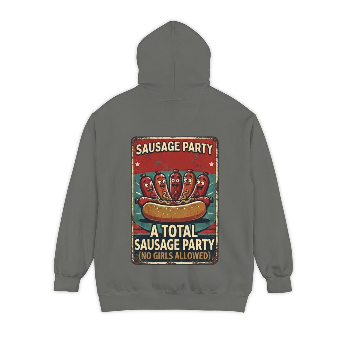 Color: Grey | Sausage Party Garment-Dyed Hoodie