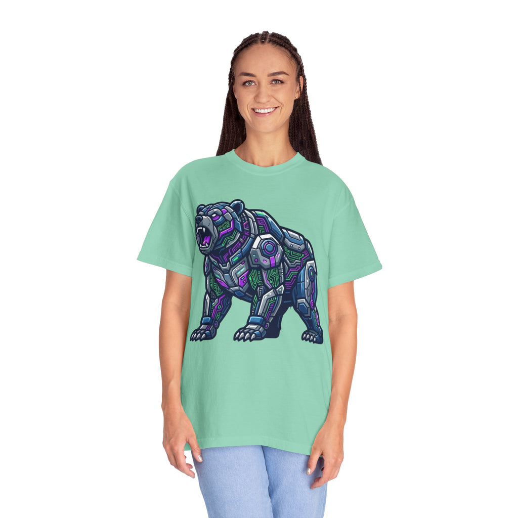 "Cyber Bear" Unisex Garment-Dyed Tee