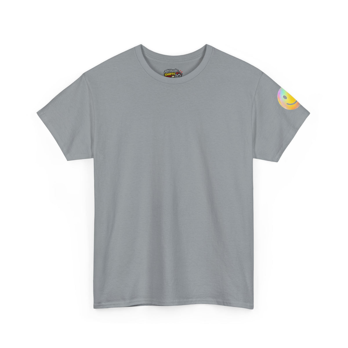 Color: Gravel | Stay Positive Premium Graphic Tee