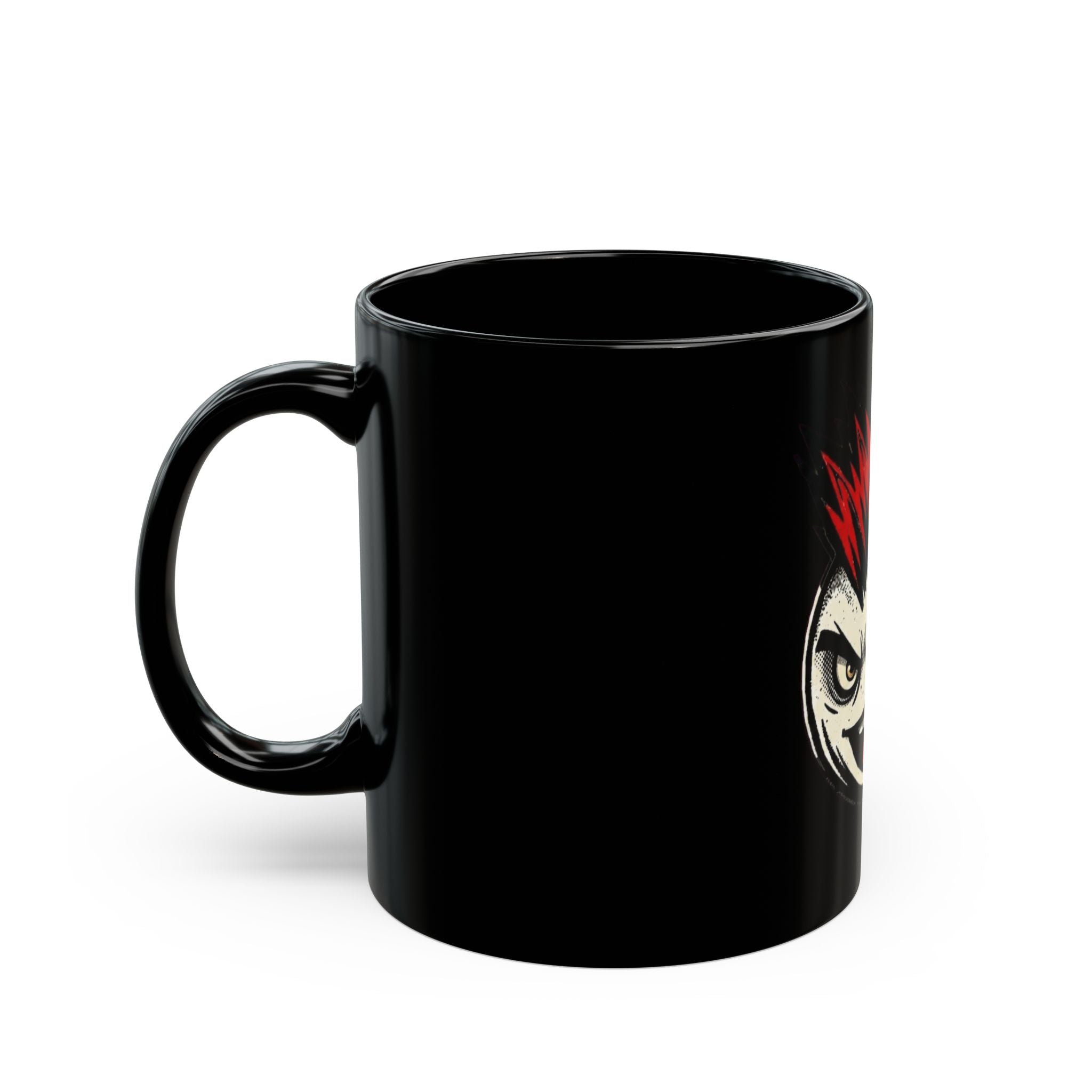 "Hazard" Black Ceramic Mug