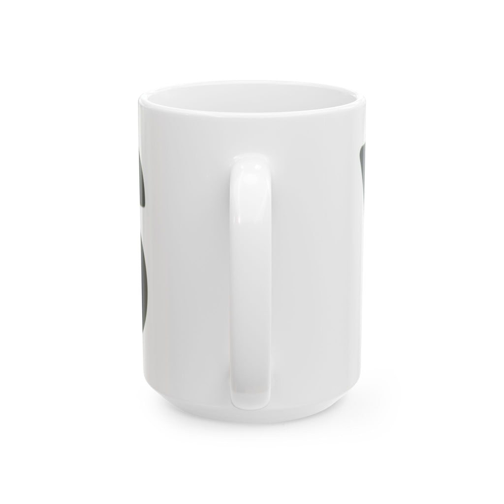 "Just Say Yes" White Ceramic Mug — Graphic