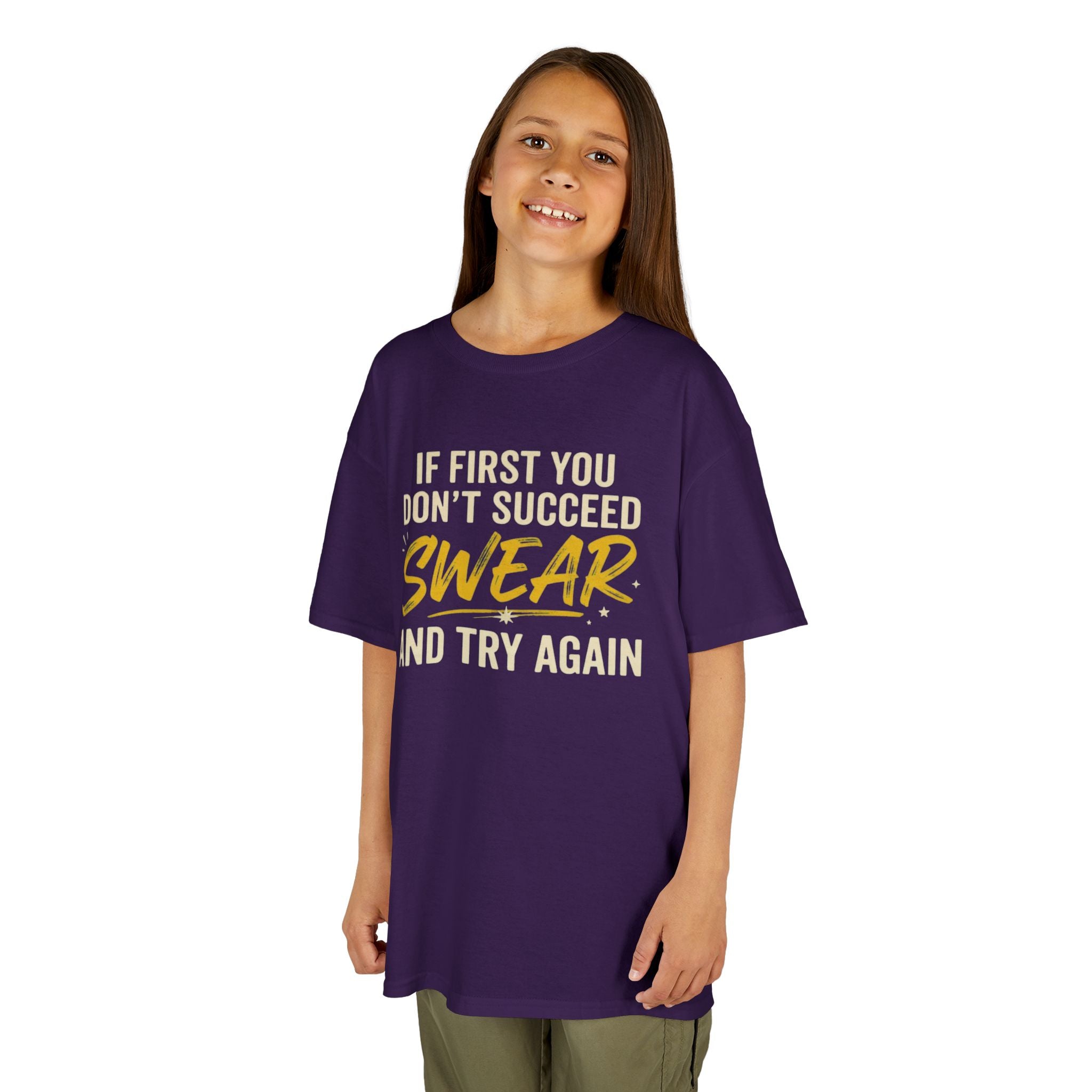 "Swear And Try Again" Kids Tee