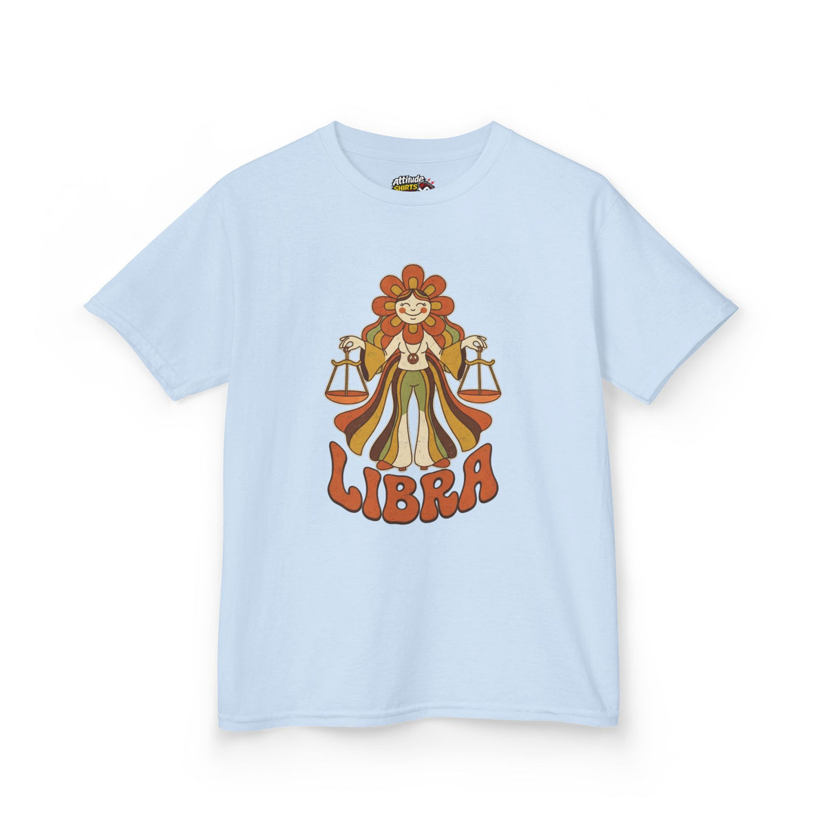 "Retro Mascot Groovy Libra" Kids Tee