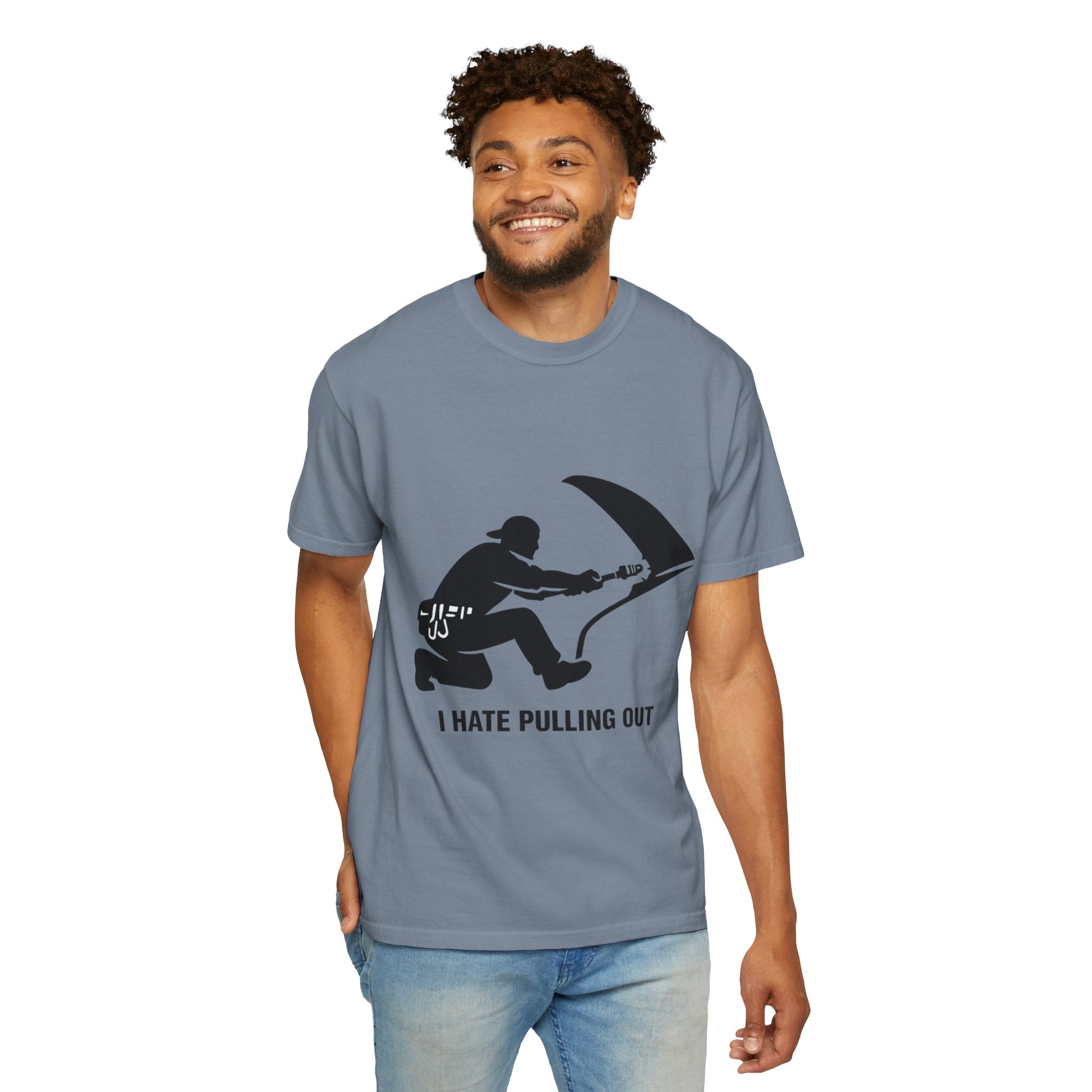 "I Hate Pulling Out Mechanic" Unisex Garment-Dyed T-shirt