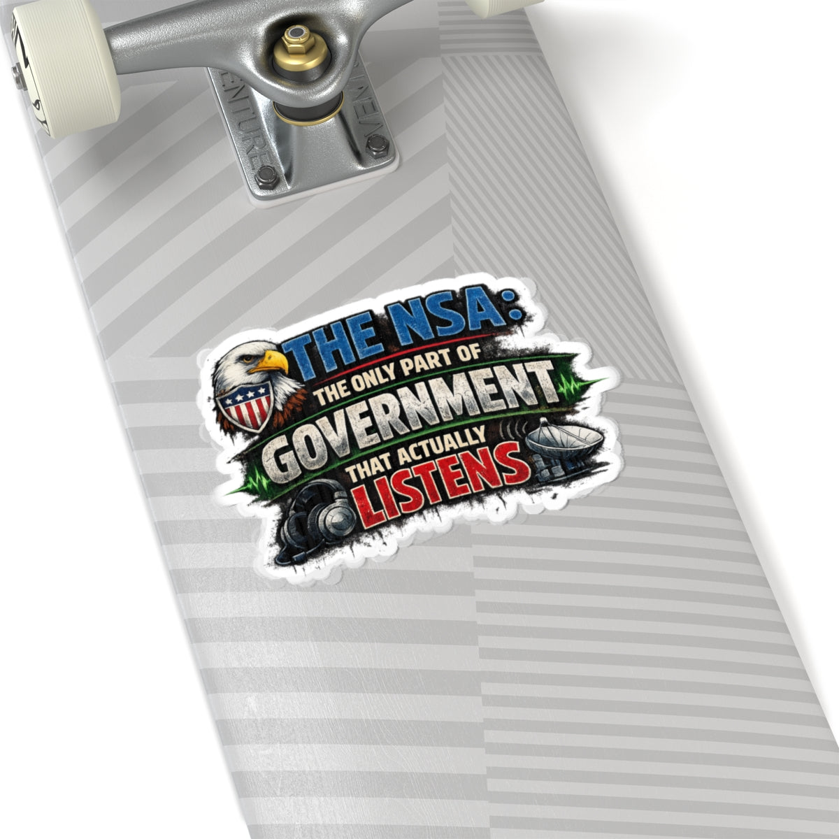They're Always Listening - Classic | Kiss-Cut Sticker — AttitudeShirts