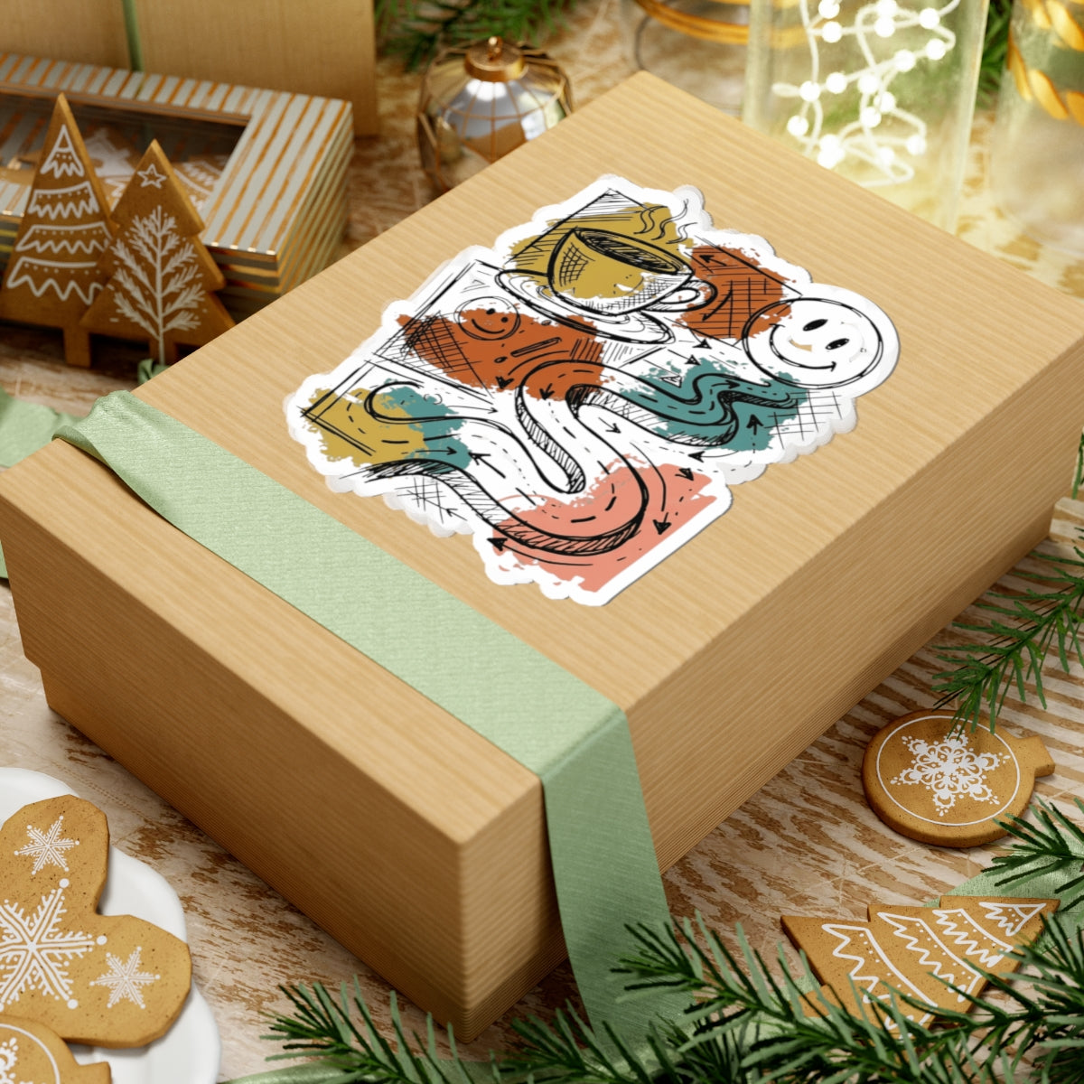 "Happy Coffee" Sticker — Main