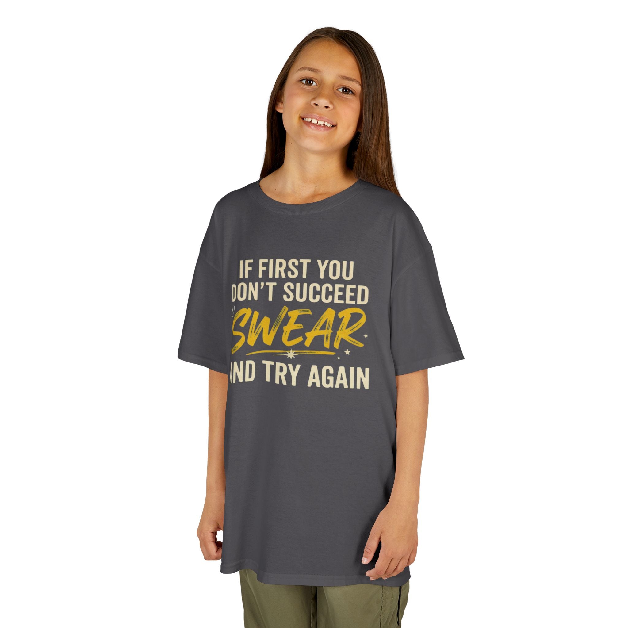 "Swear And Try Again" Kids Tee