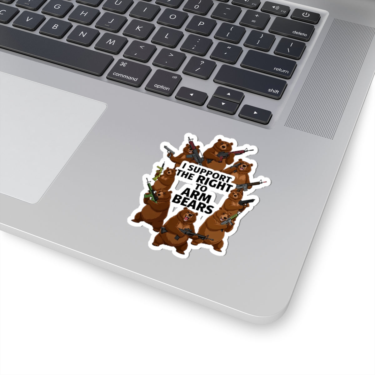 Arm Bears, Not People | Kiss-Cut Sticker — AttitudeShirts