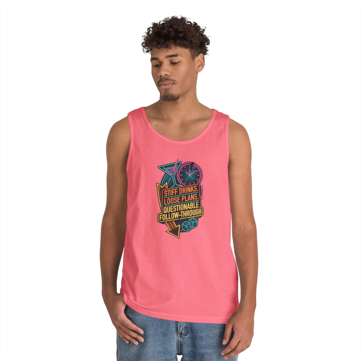 "Stiff Drinks Loose Plans" Tank Top