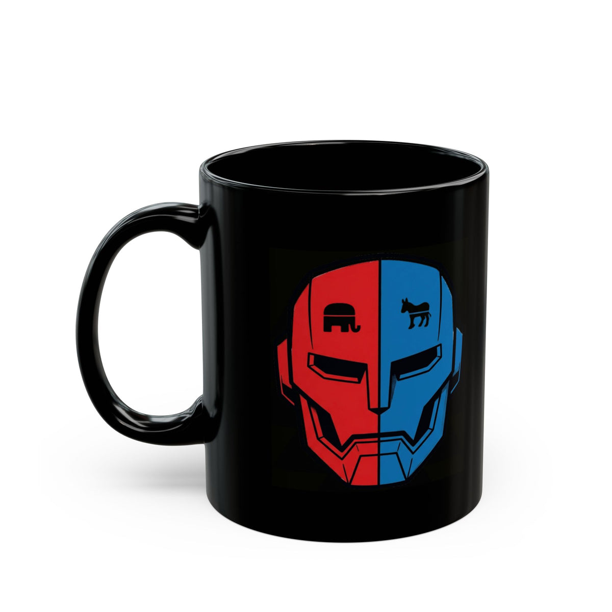 "My AI Has Opinions" Black Ceramic Mug — Graphic