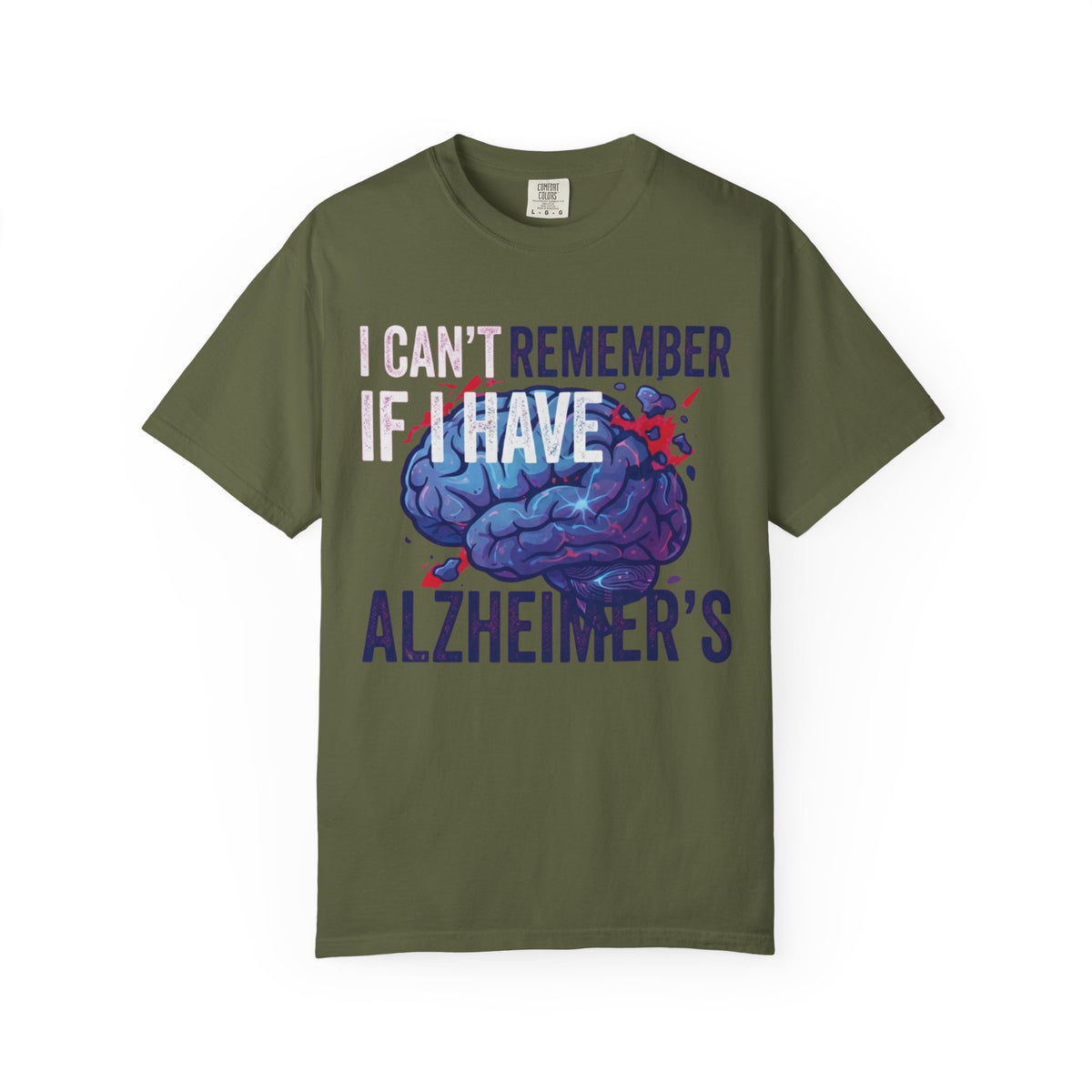 Color: Hemp | I Can't Remember Unisex Garment-Dyed Tee