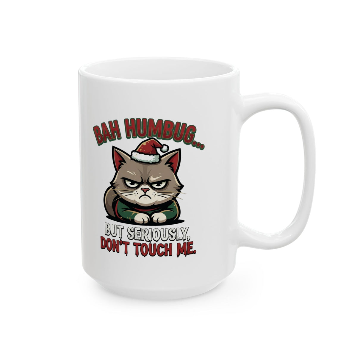 "Bah Humbug" White Ceramic Mug
