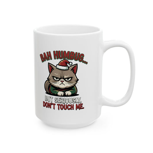 "Bah Humbug" White Ceramic Mug