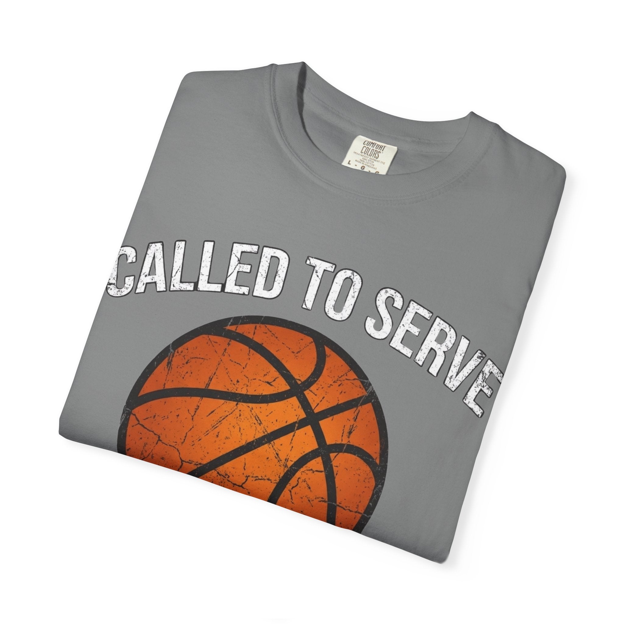 Called To Serve The Lord's Team Christian Basketball T-Shirt - Distressed Religious Sports Tee for Men and Women