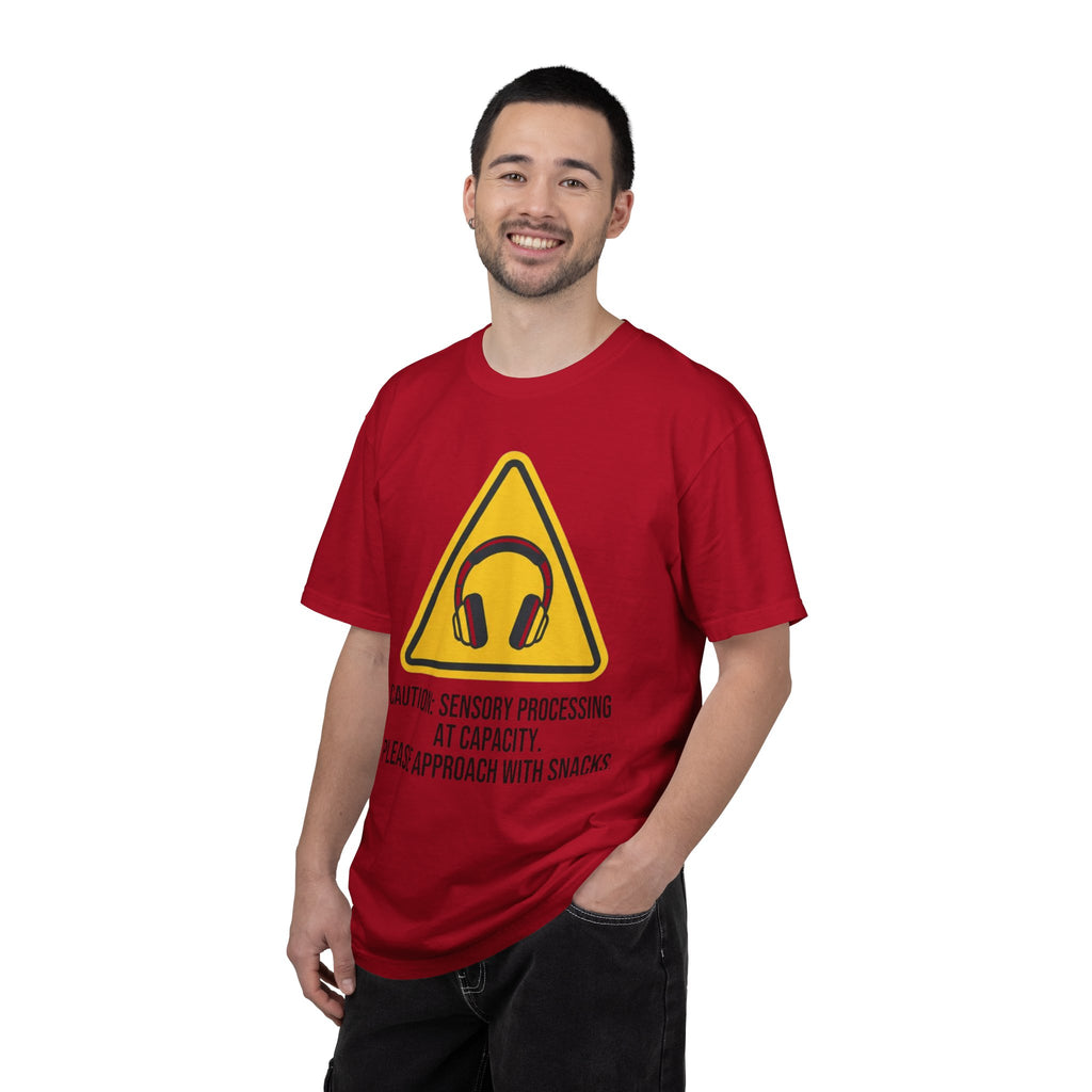 "Sensory At Capacity" Unisex Garment-Dyed Tee