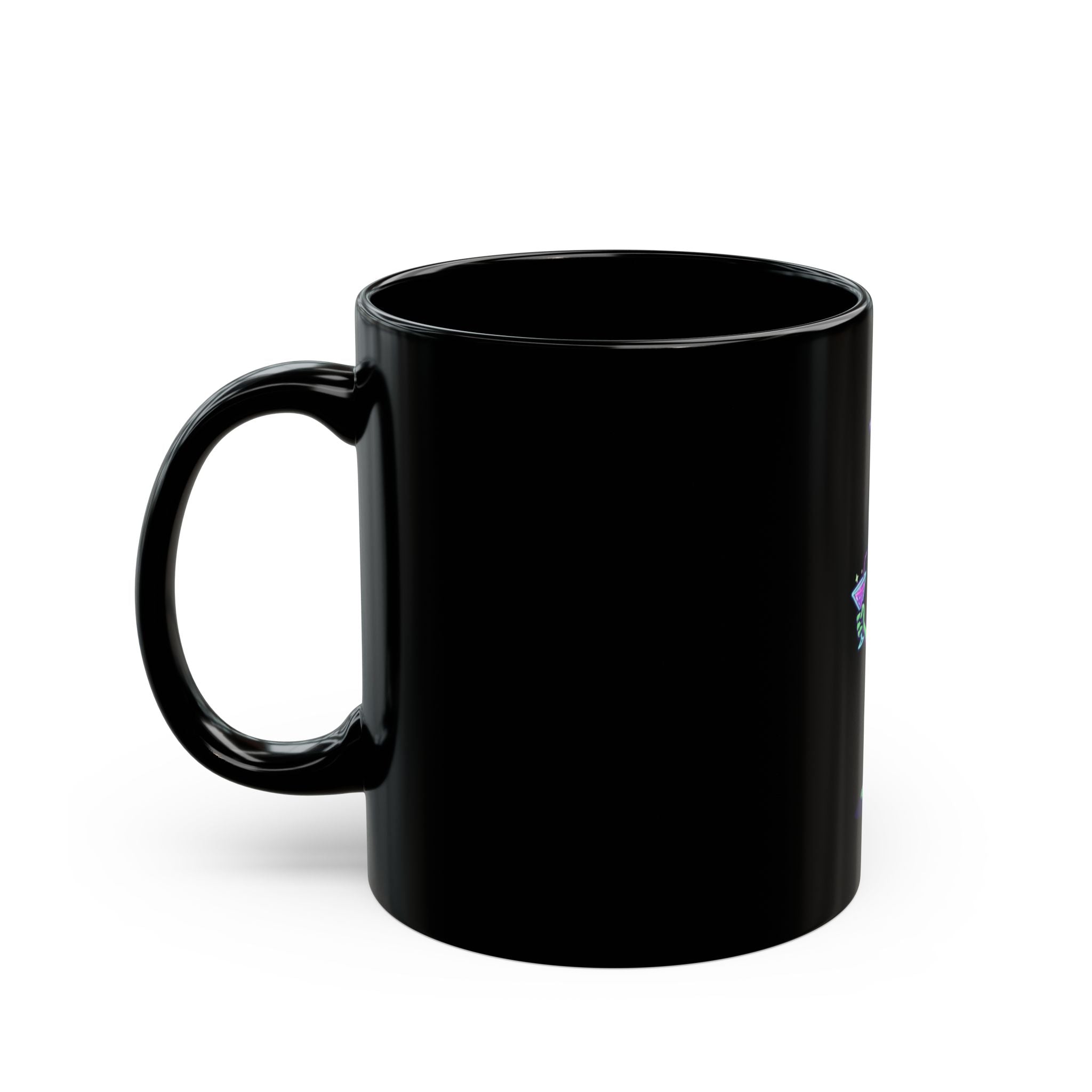 "Drunk Alien" Black Ceramic Mug